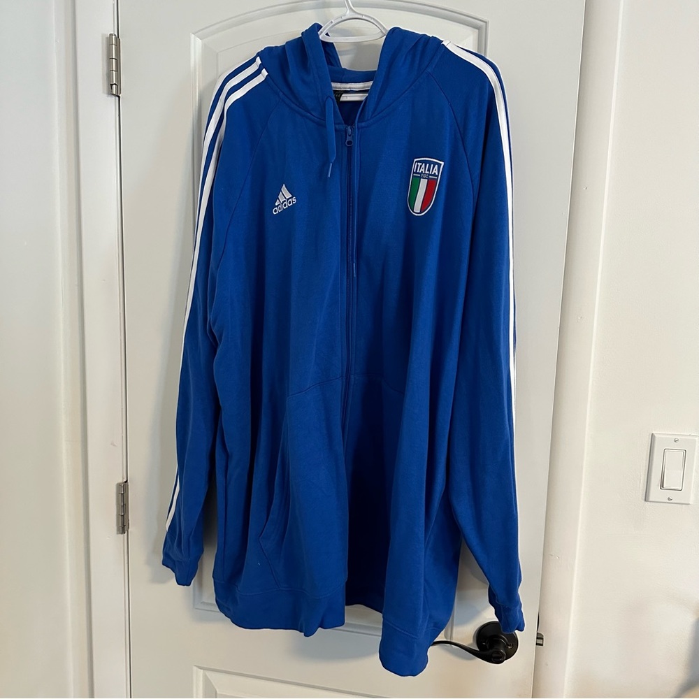 2023-24 Italy adidas DNA Hooded Sweatshirt 3XL